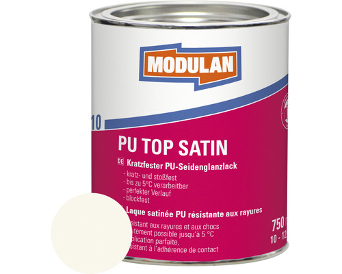 MODULAN 6110 PU Lack Top Satin RAL 9010 reinweiss 750 ml