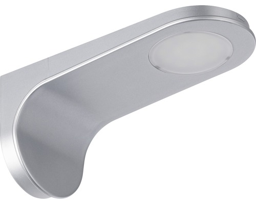 Applique murale LED argentée