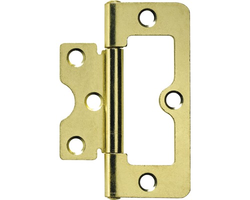 Lamellentürscharnier Vermessingt 75x32 mm, 10 St. Türband aus Metall