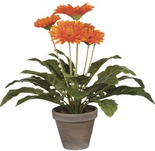 Fleur artificielle Gerbera, orange