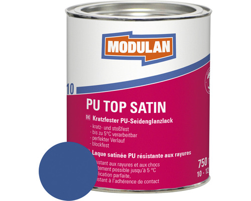 MODULAN 6110 PU Lack Top Satin RAL 5010 enzianblau 750 ml