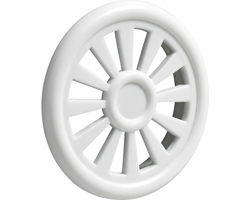 Grille d’aération Ø 40 mm plastique blanc