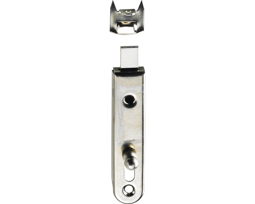 Möbelriegel gerade, vernickelt 16x70 mm, 5 St. Metallbeschlag mit Einrastfunktion für Möbel