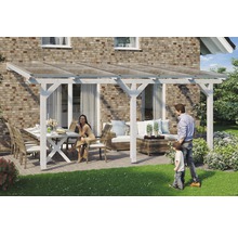 Terrassenüberdachung SKAN HOLZ Andria 541x250 cm weiss
