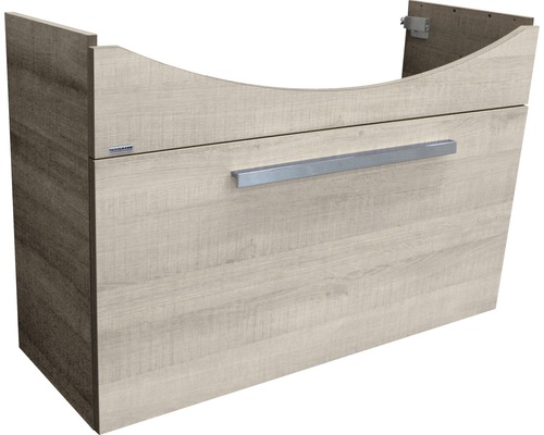 Armoire basse de lavabo Fackelmann A-Vero sans lavabo avec tiroir Chêne gris