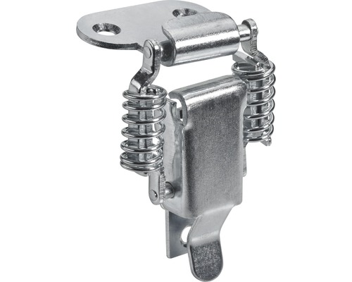 Serrure pour caisses galvanisée 21x78 mm, 5 pièces Loquet à ressort métallique pour portes et portails