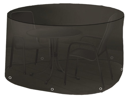 Housse de protection pour ensemble de meubles de jardin Ø 200 h 80 cm noir