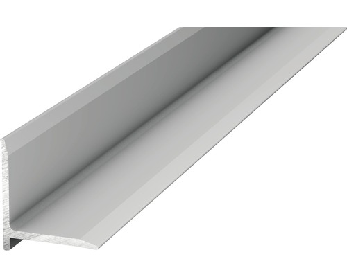 Profilé de finition à coller aluminium argenté 13,1x13,1x1000 mm