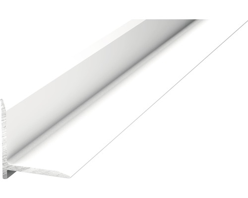Profilé de finition à coller aluminium blanc 13,1x13,1x1000 mm