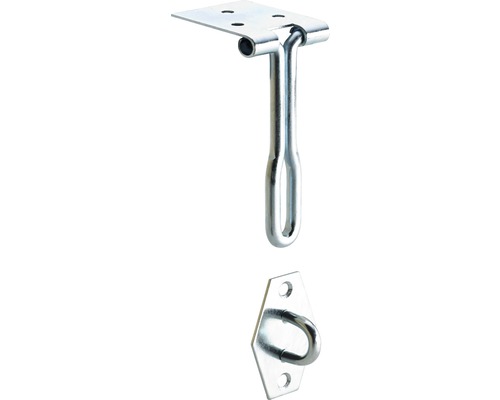 Moraillon de câble galvanisé, 33x100 mm, 10 pièces Arrêt de volet en métal avec plaque de fixation