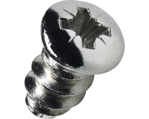 Vis Euro, tête bombée 6,3x11 mm, lot de 100 Vis métallique à tête cruciforme