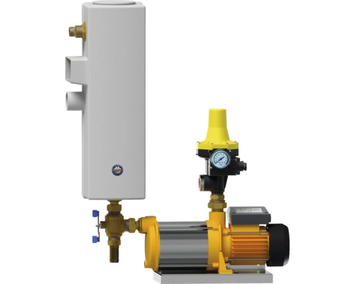 Groupe surpresseur avec réservoir sous pression et pressostat