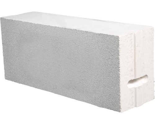 Porenbetonstein mit Griffmulde