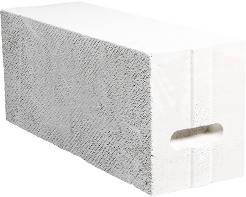 Porenbetonstein mit Griffmulde