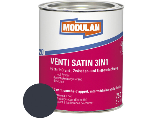 MODULAN 6120 Venti Lack Satin 3en1 RAL 7016 gris anthracite 750 ml