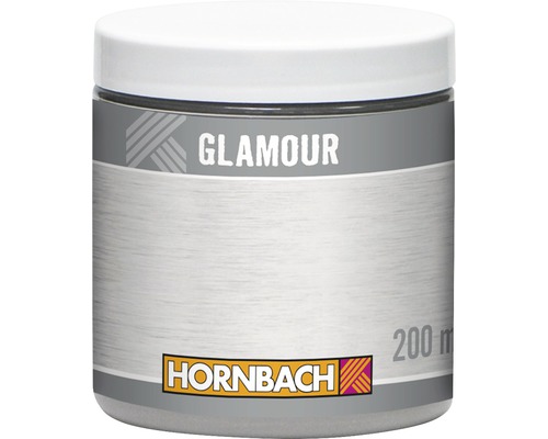 Pâte à effet argenté HORNBACH Glamour destinée à être mélangée aux peintures de base teintées à l'aide d'une machine de mélange chez HORNBACH 200 ml