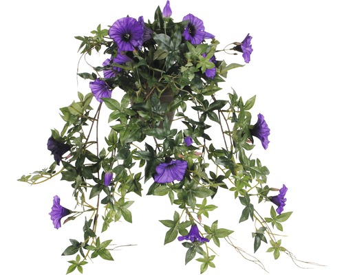 Fleur artificielle Pétunia suspendue, violet