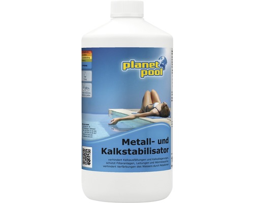 Agent de stabilisation métaux et calcaire, 1 l Planet Pool Stabilisateur de métaux et de calcaire pour piscines