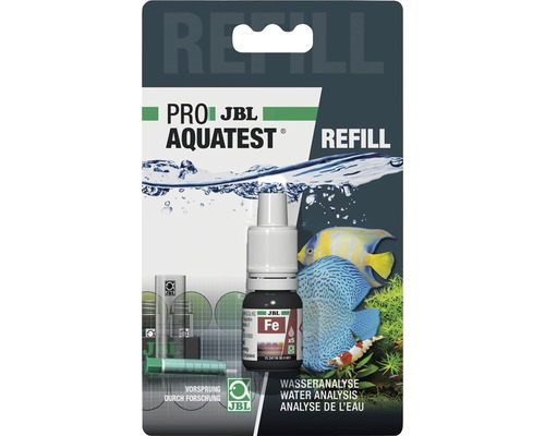 JBL Pro Aquatest Fe recharge pour tests d''eau d''aquarium