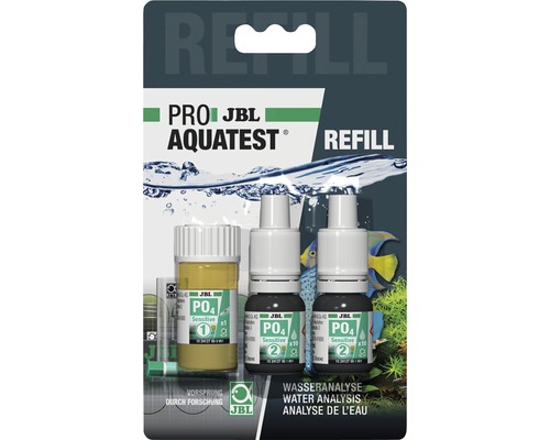 JBL Pro Aquatest Phosphate PO4 Sensitive Recharge pour analyse de l''eau d''aquarium