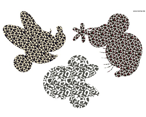 Décoration murale à motif animalier en forme d''oiseau, de souris et d''ours