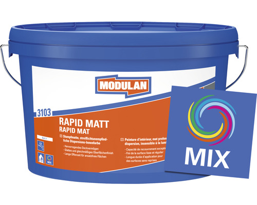 Seau de peinture de dispersion mate pour intérieur