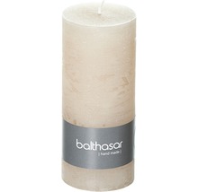 Bougie cylindrique Raureif Rustico Ø 6 H 14 cm taupe-thumb-0
