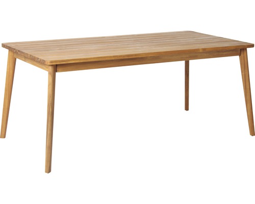 Rechteckiger Holztisch für den Garten