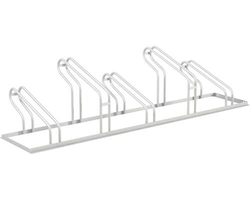 Râtelier pour 5 vélos City L : 1750 mm, l : 489 mm, H : 412 mm galvanisé à chaud Support à vélos pour six vélos