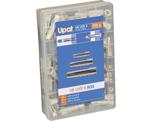 Boîte d'assortiment de chevilles à expansion Upat UB UVD II BOX