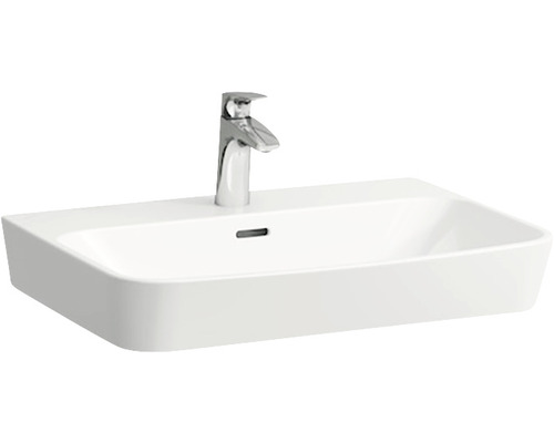 Lavabo MODERNA R 54/43.5 cm avec trou de robinetterie et trop-plein