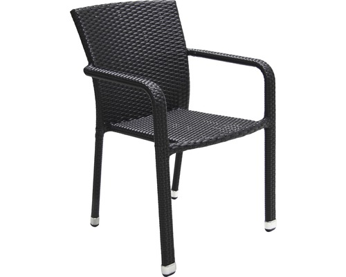 Chaise de jardin Acamp Carlos 62 x 57 x 83 cm noir