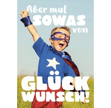 Postkarte Aber mal sowas von Glückwunsch! 10,5x14,8 cm