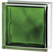 Pavé de verre vert