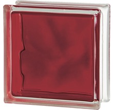 Pavé de verre rouge