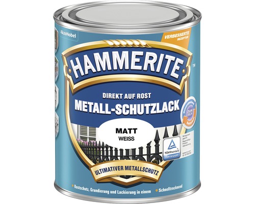 HAMMERITE Metallschutzlack matt weiss 750 ml