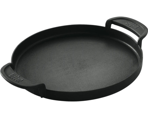 Weber Grillpfanne Bratpfanne Steakpfanne Gourmet BBQ System Pfanneneinsatz Weber Grillplatte aus Gusseisen mit Griffen