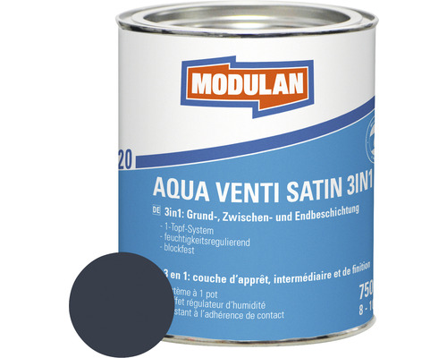 MODULAN 6220 Aqua Venti Lack Satin 3in1 RAL 7016 anthrazitgrau 750 ml