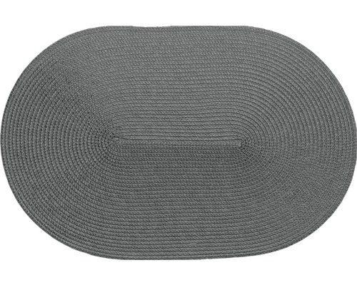 Tischset Woven oval grau 30x45 cm - HORNBACH