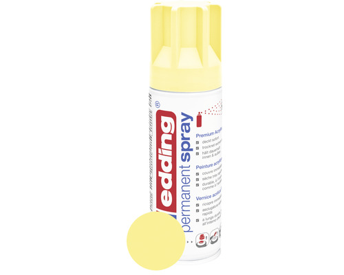 Spray permanent edding 5200 jaune pastel 200 ml
