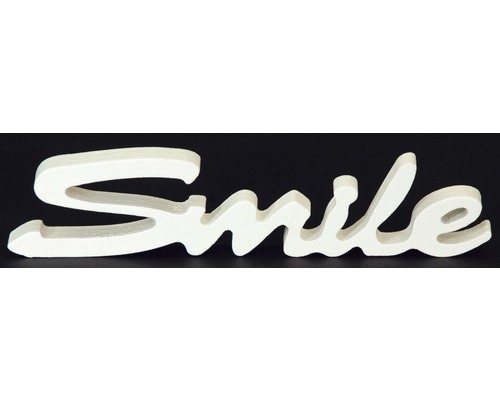 Aimant décoratif Smile blanc 5x17 cm