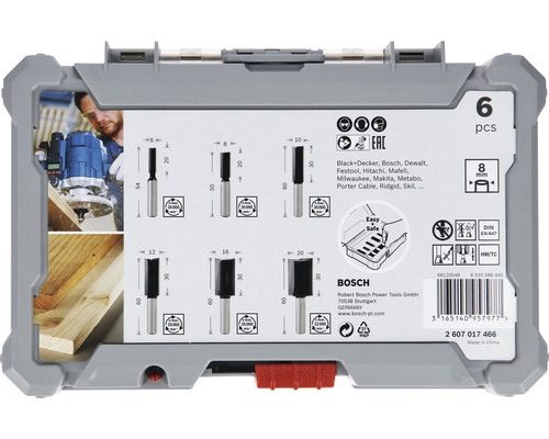 Bosch Fräser Set 6-tlg. 8mm - HORNBACH