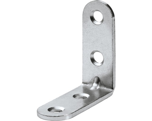 Cornière d’angle galvanisée 40x40x15 mm, 20 pièces Équerre de fixation en métal avec trous de fixation
