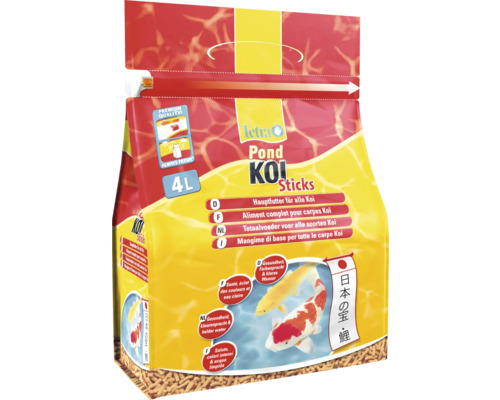 TetraPond Nourriture pour carpes Koï Sticks 4 L Tetra Pond Koi Sticks aliment principal pour tous les Koi en sac de 4 litres