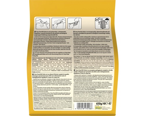 Tetra Pond Koi Sticks, aliment principal pour carpes koi