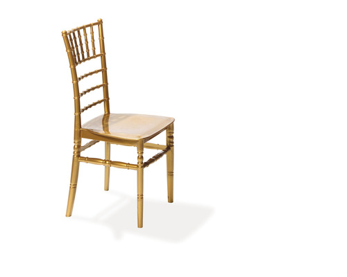 Chaise Chiavari dorée en bois