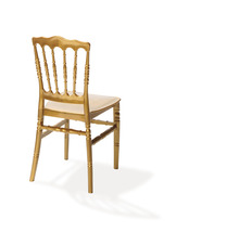 Chaise en bois avec coussin d''assise