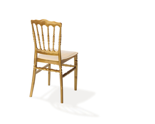 Chaise en bois avec coussin d''assise