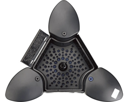 Filtre de bassin triangulaire pour bassins de jardin