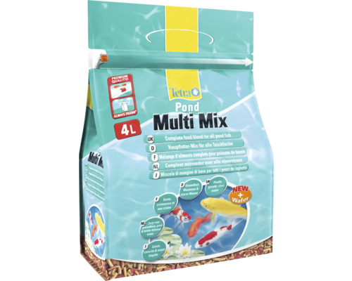 TetraPond Nourriture pour poissons Multi Mix 4 L Tetra Pond Multi Mix nourriture pour poissons de bassin, conditionnement de 4 litres